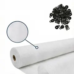 GENERICO - Malla raschel cerco rollo 5MT Blanco 80% 2.10MT