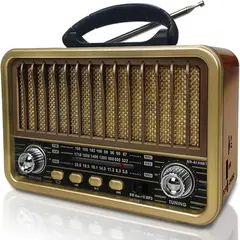 GENERICO - Radio Portatil Mini Retro Vintage AmSWFM Bluetooth Tasbel