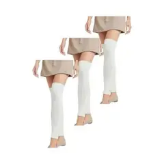 LOOK SHOP - Pack 3 Polaina Lana Invierno Abrigadoras Mujer Niñas Colores 2548