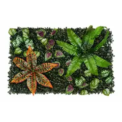 JAGIMA - Jardín Muro Vertical Artificial C palmeta Plantas 60x40 cm