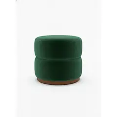 MUEBLES NEW - PUFF GIRATORIO VERDE FELPA