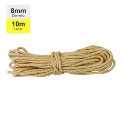 OEM - Cuerda de Yute Natural 10 Metros 8mm