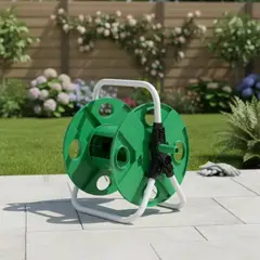 GENERICO - Carro porta manguera plastico 30 m sin ruedas Casa VIVA