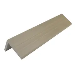 DOER - Esquinero L para Wall Panel WPC Gris Ártico, 3X3X240CM