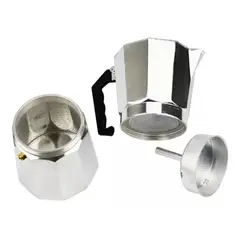 GENERICO - Cafetera Italiana 6 Tazas Cafetera Greca Portatil Color Gris