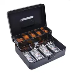 GENERICO - Caja de Seguridad para Dinero Color Negro Mate