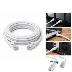 GENERICO - Cable de Red 20 Metros Ethernet Cat 6 Rj45 Lan Blanco