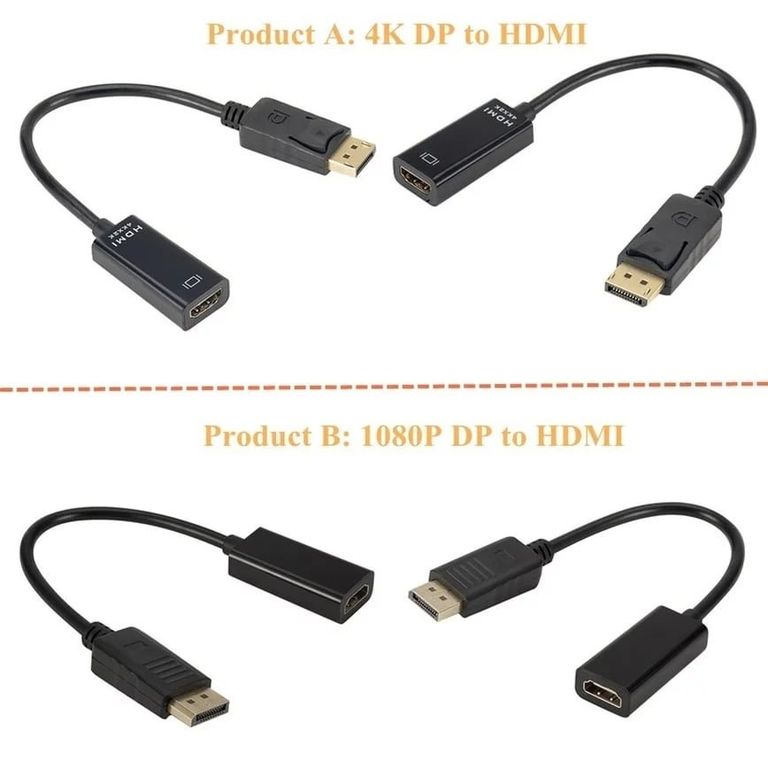 Adaptador DisplayPort DP a HDMI 4K x 2K