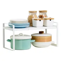 KUANGYE - Repisa Organizador De Cocina Estante Extensible Metálico