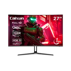 CAIXUN - Monitor Gamer Curvo 27" FHD VA 1500R 240Hz sRGB 128% HDMI 2.1 DP 1ms C27C1F