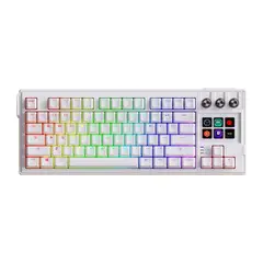 GENERICO - Teclado Exodia Mantra K1 con Streamdeck Blanco Sw Red RGB