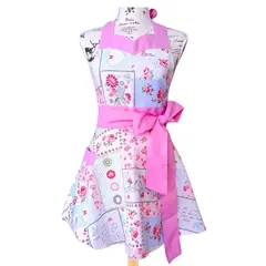 GENERICO - Delantal de cocina Mujer Modelo Dalia patchwork