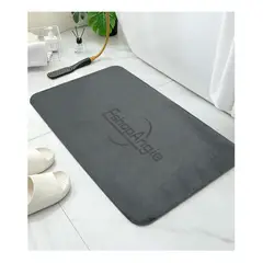 ESHOPANGIE - Alfombra De Baño Microfibra Antideslizante Absorbente 78x49