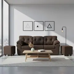 DECO OUTLET - Living Polonia 3C+2 Pouf Tela