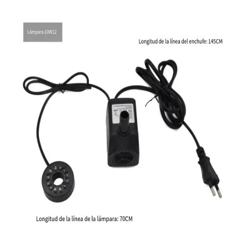 Bomba De Agua Sumergible 12 Luces Led Pileta Acuario Koi