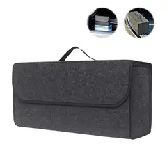GENERICO - Bolso Organizador Maletin Auto Trompa Plegable Gris Oscuro