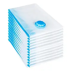 KUANGYE - Set 10 Bolsas Al Vacío 40x50cm Para Guardar Ropa Comprimido