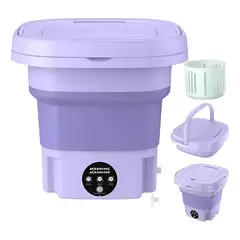 GENERICO - Mini Lavadora Automática Portátil Plegable Para Ropa Pequeña