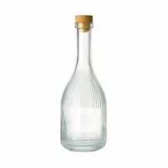 GENERICO - Botella Hermética Decantadora De Vidrio Con Tapa Tipo Corcho 375ml