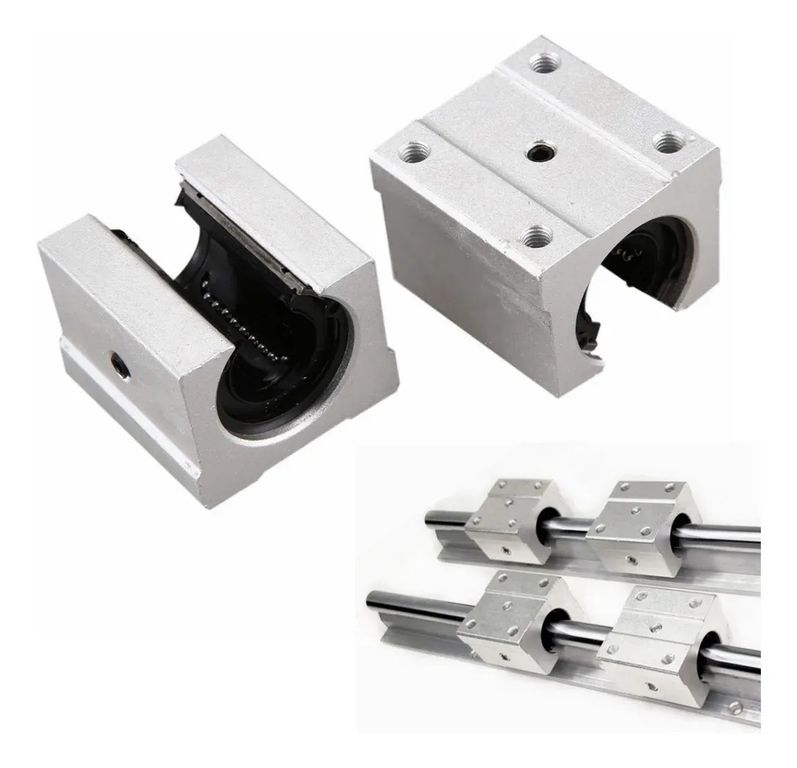 2 Unids Para Sbr16uu Rodamiento Lineal Bolas 16 Mm Para Cnc