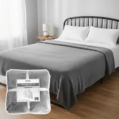 HOMELY - Frazada Polar Termica Queen 300gsm Manta 220x220cm.