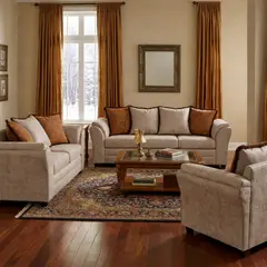 BLACK FACTORY - Juego de Living 3 2 1 Aconcagua Beige