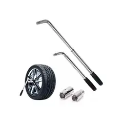 GENERICO - Llave Maneral Con Dados Para Rines,rines Extensible 17-19 Mm