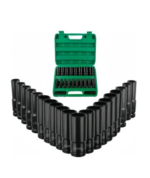 20 Piezas Juego De Datos Llaves Vaso 1/2 Mecanica Allen