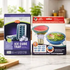 OEM - Pack Hielera Portátil Y Tapas De Silicona Ajustables