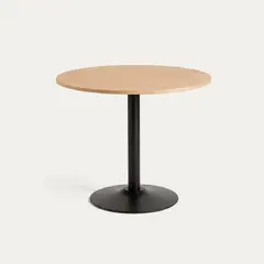 VENHOOUSE - Mesa De Comedor Redonda Nordika Natural 80cm