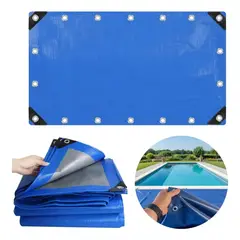 KUANGYE - Cobertor de Rafia Impermeable 4x7m, Lona para Cubre Pileta y Techo