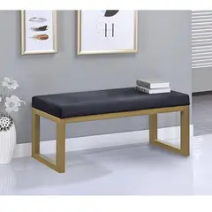 MSA MUEBLES SANTA ANA - Banqueta premium Gold Black