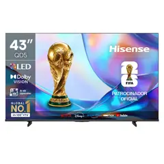 HISENSE - SMART TV 43 QLED 4K UHD 43QD5SV