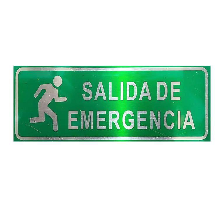40x15cm Señal De Salida De Emergencia Para Lugares Públicos