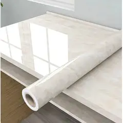 GENERICO - Papel Tapiz Adhesivo Mármol Impermeable 10 Metros Beige Beige