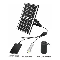 GENERICO - Pack X2 Panel Solar 4w Fotovoltaico 5v Energia Solar 4w 5V