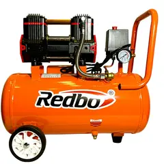 REDBO - Compresor de Aire Silencioso AC 1100*1-25L "Silent Air 25" (25L, 2 HP, Libre de Aceite)