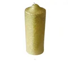 GENERICO - Vela dorada Aromatica 5x14cm