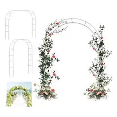 GENERICO - Arco Jardín Plantas Globos Matrimonio Metal Altura Ajustable