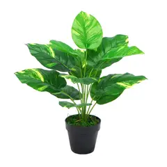 CARIBEE - Planta Artificial Aureus 12 Hojas 45 cm