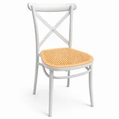 MOBOI - Silla Danubio Crossback Top Apilable Blanca