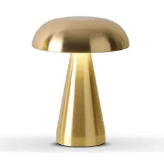 HOME NEAT - Lámpara De Mesa LED Recargable Forma De Hongo - Oro