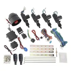 GENERICO - Kit Alarma Codigo Variable + Cierre Centralizado 4p Auto 12v