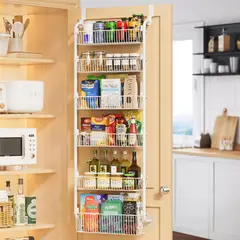 EVERSO - Organizador De Colgar Sobre La Puerta 6niveles Estante Metal