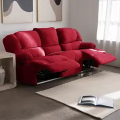 LATAM HOME - Bergere Perugia Reclinable 3 Cuerpos Tela Velvet…