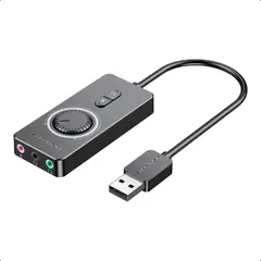 VENTION - Tarjeta Sonido Usb Control Volumen 3 Jacks 3.5 50cm