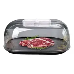 GENERICO - Bandeja Descongeladora Tabla De Carnes Segura Transparente
