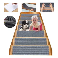 EVERSO - Pack 10 Antideslizante De Escalera Alfombra Seguridad 76×20