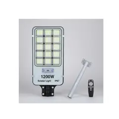GENERICO - Pack x2 Focos Led Solar Exterior 1200w Soporte Potente Iluminación Gris Blanco Frío