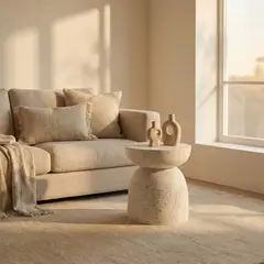 SANTU HOME & DECO - Mesa de Centro Geométrica Estilo Nórdico